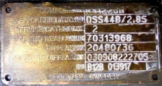 Differential unit RS 1228 B 13X37 Volvo B-12  - 1