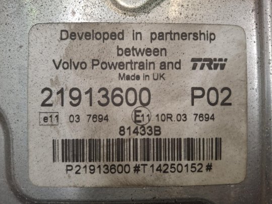 Centralita motor 21913600 P02 Renault D WIDE 280  - 1