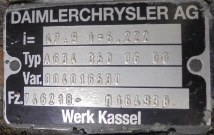 Grupo diferencial A-6 9X47 Mercedes HTAE05  - 1