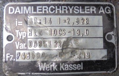 Differential unit HL8 14X41 Mercedes Actros 1843  - 1