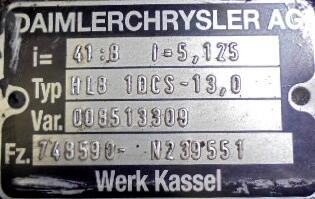 Grupo diferencial HL8 8X41 Mercedes Atego 1828  - 1