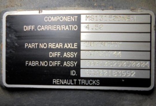 Grupo diferencial MS 1315 8X36 Renault Premium 280 dxi  - 1