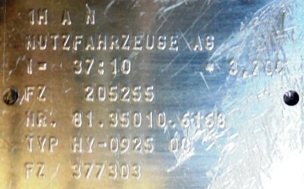 Grupo diferencial HY 0925 10X37 Man TGL 12.220  - 1