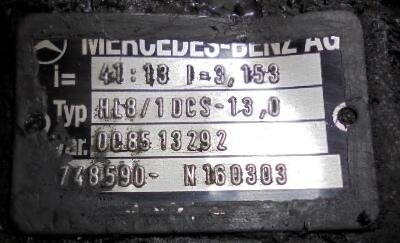 Grupo diferencial HL8 13X41 Mercedes Actros 1840  - 1