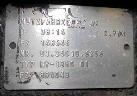Grupo diferencial HY 1350 14X38 Man TGA 18.430  - 1