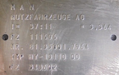 Grupo diferencial HY 13110 11X37 Man F 2000 19.343  - 1