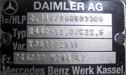 Grupo diferencial R440 13X37 Mercedes Arocs 2545  - 1