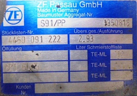 Grupo diferencial S91/PP 15X44 Daf MX3 S1B1A  - 1