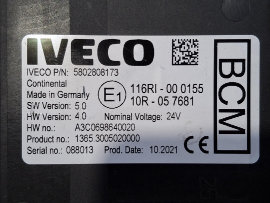 Centralita confort  5802808173 Iveco Stralis X-Way 440X49  - 1