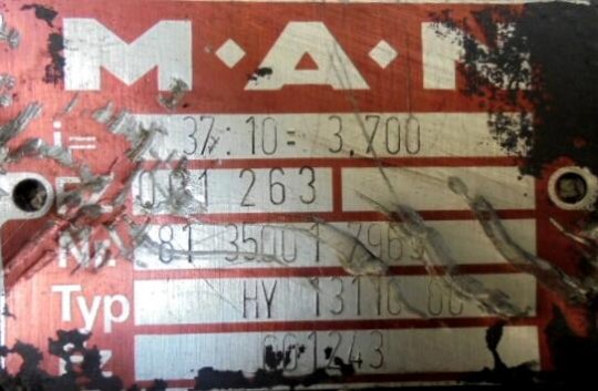 Grupo diferencial HY 13110 10X37 Man F90 19.362  - 1