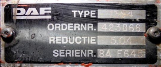Grupo diferencial 1354 27X40 Daf 85 85.400  - 1