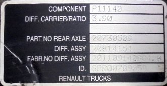 Grupo diferencial P 11140 10X39 Renault Midlum 270 Dxi  - 1
