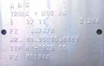 Grupo diferencial HY 0925 11X37 Man TGL 12.250  - 1
