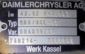 Grupo diferencial H06 12X43 Mercedes OC 500  - 1