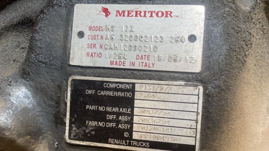 Grupo diferencial MS 17X 14x37 Renault Magnum 480 dxi  - 1