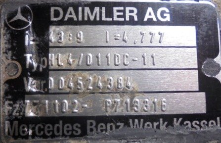Grupo diferencial HL4 9X43 Mercedes Atego 1324  - 1
