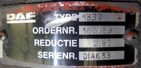 Grupo diferencial 1339 14X41 Daf SB 4000  - 1